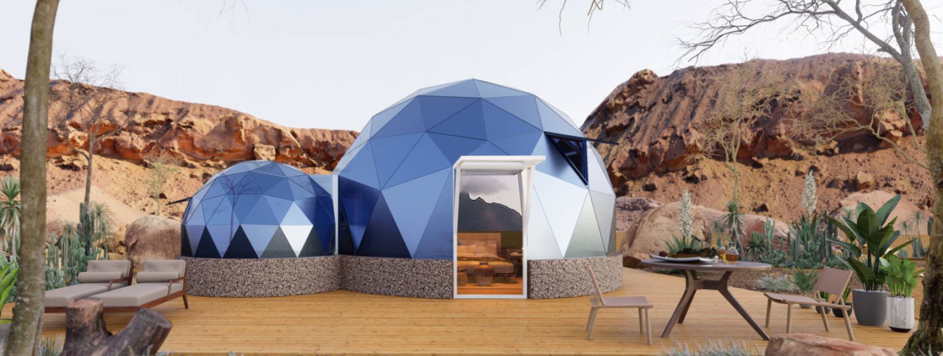 长子县球形智能光伏玻璃星空房